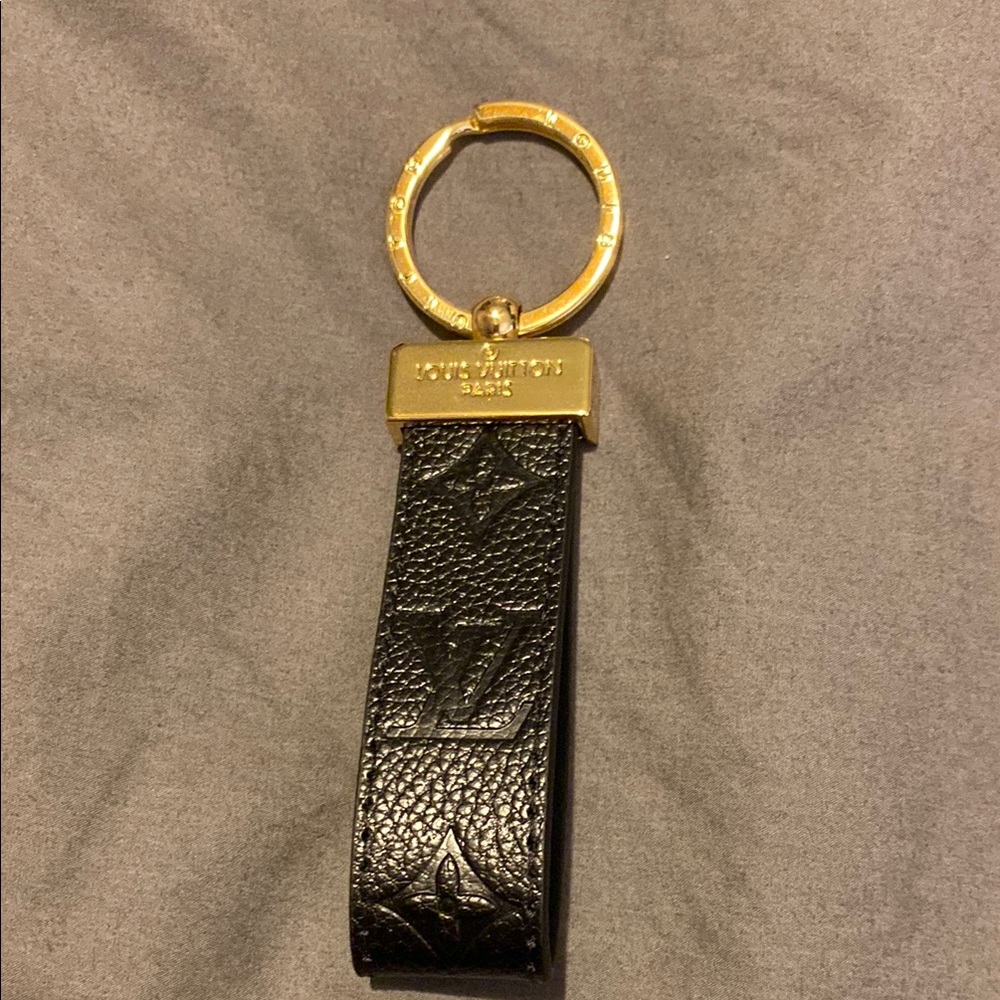 Louis Vuitton Black and Gold Key Holder